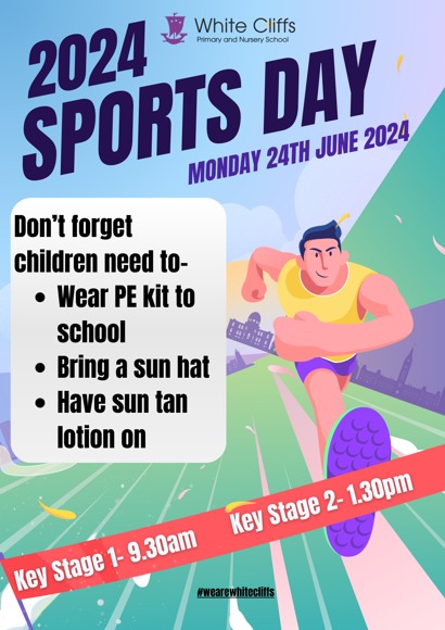 Sports day poster 2024