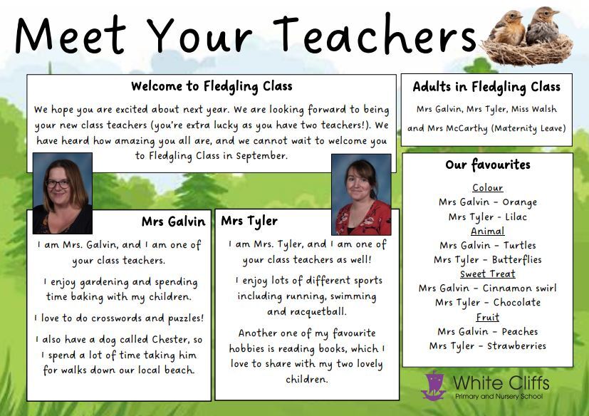 Fledglings meet the teacher