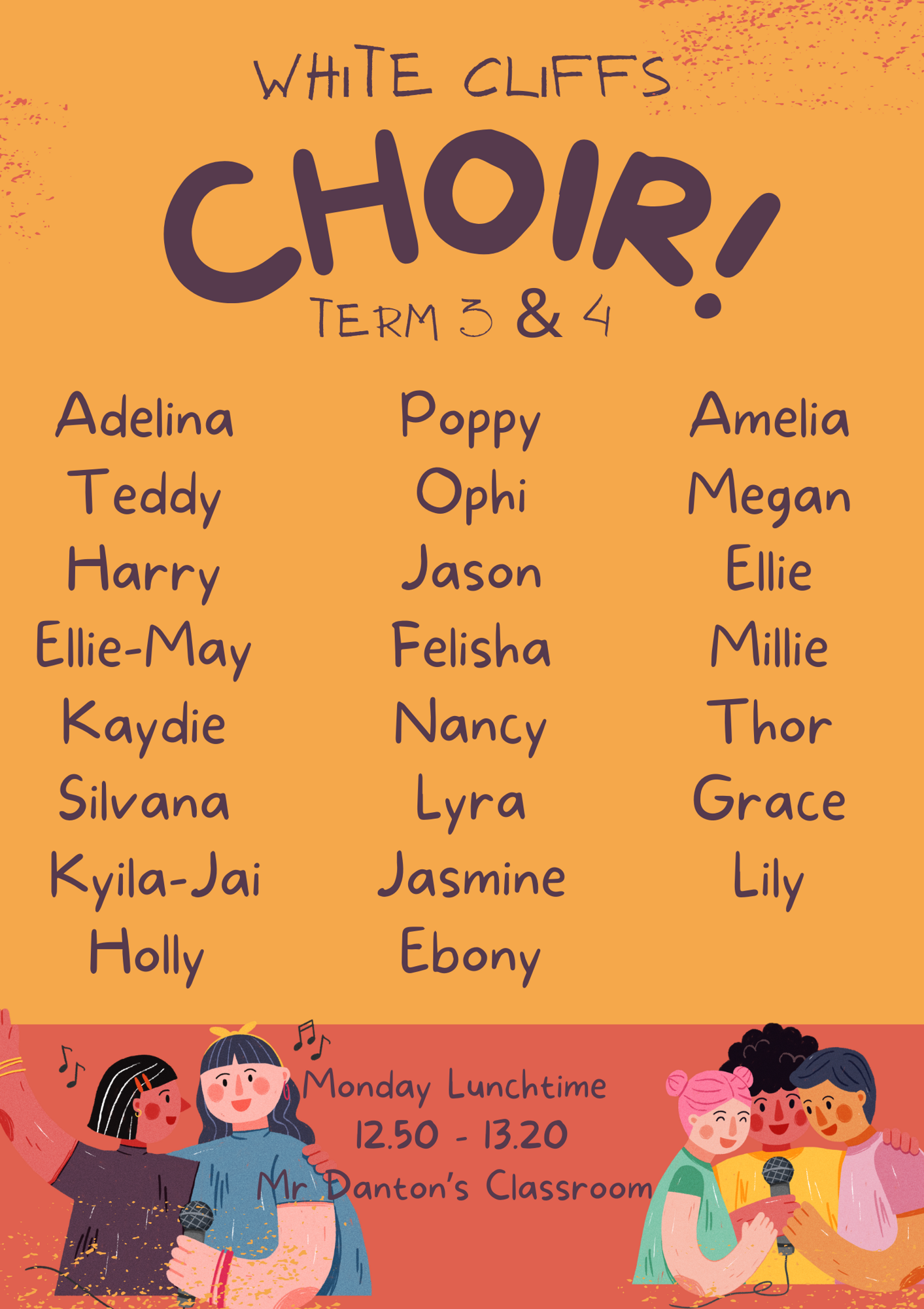 Children Music School Choir Singing Class Poster (3)