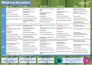 New lunch menu starting 2242025