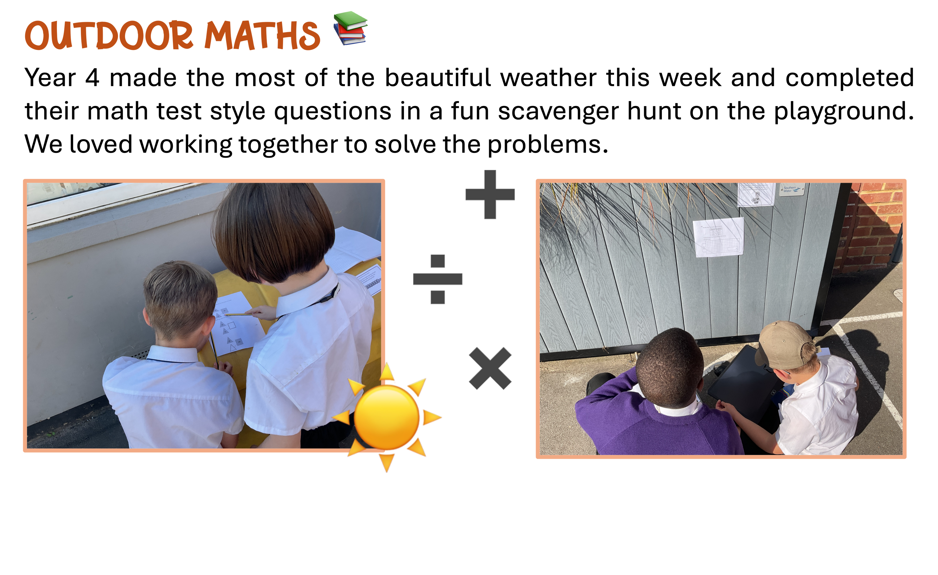 Outdoor maths
