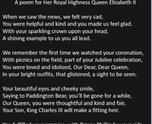 Queen poem