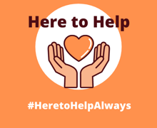 Here to help logo